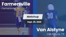 Matchup: Farmersville High vs. Van Alstyne  2020