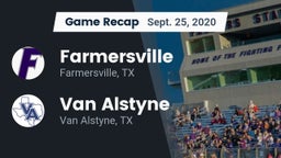 Recap: Farmersville  vs. Van Alstyne  2020