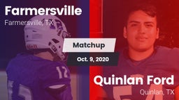 Matchup: Farmersville High vs. Quinlan Ford  2020