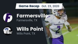 Recap: Farmersville  vs. Wills Point  2020