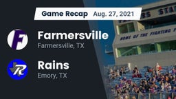 Recap: Farmersville  vs. Rains  2021