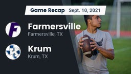Recap: Farmersville  vs. Krum  2021