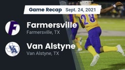 Recap: Farmersville  vs. Van Alstyne  2021