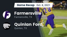 Recap: Farmersville  vs. Quinlan Ford  2021