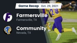 Recap: Farmersville  vs. Community  2021
