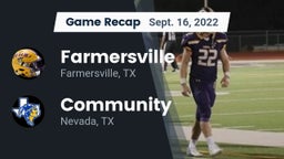 Recap: Farmersville  vs. Community  2022