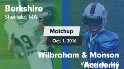 Matchup: Berkshire High vs. Wilbraham & Monson Academy  2016