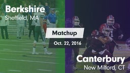 Matchup: Berkshire High vs. Canterbury  2016