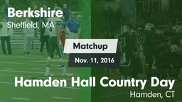 Matchup: Berkshire High vs. Hamden Hall Country Day  2016