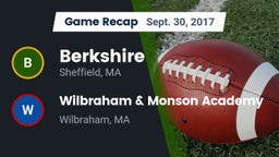 Recap: Berkshire  vs. Wilbraham & Monson Academy  2017