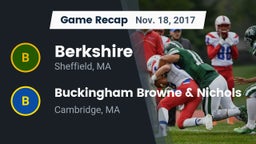 Recap: Berkshire  vs. Buckingham Browne & Nichols  2017