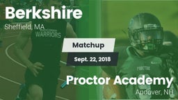 Matchup: Berkshire High vs. Proctor Academy  2018