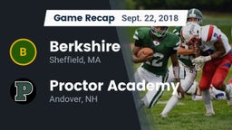 Recap: Berkshire  vs. Proctor Academy  2018