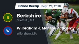 Recap: Berkshire  vs. Wilbraham & Monson Academy  2018