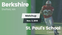 Matchup: Berkshire High vs. St. Paul's School 2018