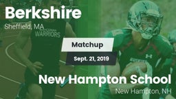 Matchup: Berkshire High vs. New Hampton School  2019