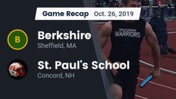 Recap: Berkshire  vs. St. Paul's School 2019