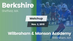 Matchup: Berkshire High vs. Wilbraham & Monson Academy  2019