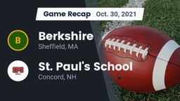 Recap: Berkshire  vs. St. Paul's School 2021
