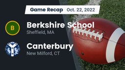 Recap: Berkshire  School vs. Canterbury  2022