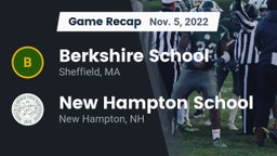 Recap: Berkshire  School vs. New Hampton School  2022