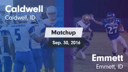 Matchup: Caldwell  vs. Emmett  2016