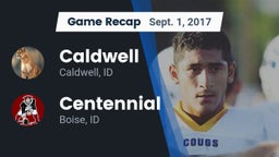 Recap: Caldwell  vs. Centennial  2017