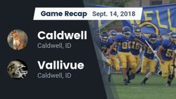 Recap: Caldwell  vs. Vallivue  2018
