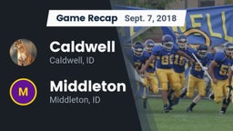 Recap: Caldwell  vs. Middleton  2018