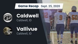 Recap: Caldwell  vs. Vallivue  2020