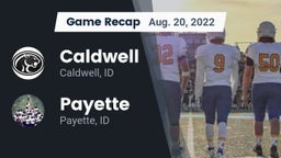 Recap: Caldwell  vs. Payette  2022