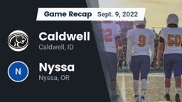 Recap: Caldwell  vs. Nyssa  2022
