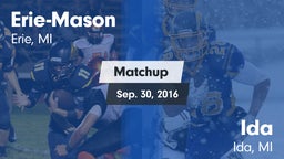 Matchup: Erie-Mason High vs. Ida  2016