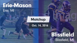 Matchup: Erie-Mason High vs. Blissfield  2016