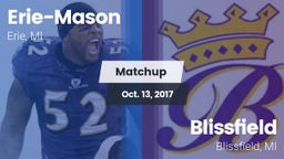 Matchup: Erie-Mason High vs. Blissfield  2017