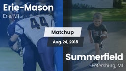 Matchup: Erie-Mason High vs. Summerfield  2018