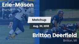 Matchup: Erie-Mason High vs. Britton Deerfield 2018