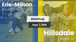 Matchup: Erie-Mason High vs. Hillsdale  2018
