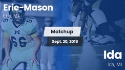 Matchup: Erie-Mason High vs. Ida  2018