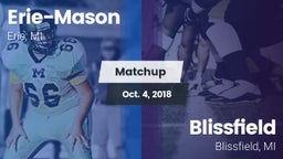 Matchup: Erie-Mason High vs. Blissfield  2018