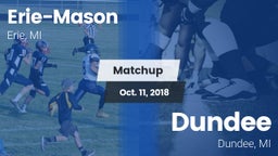 Matchup: Erie-Mason High vs. Dundee  2018