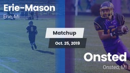 Matchup: Erie-Mason High vs. Onsted  2019