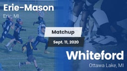Matchup: Erie-Mason High vs. Whiteford  2020