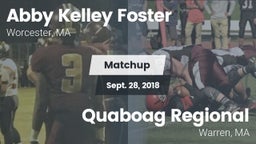 Matchup: Abby Kelley Foster vs. Quaboag Regional  2018