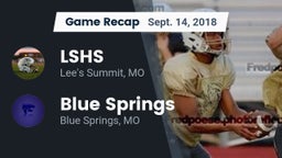 Recap: LSHS vs. Blue Springs  2018