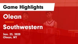 Olean  vs Southwestern  Game Highlights - Jan. 23, 2020