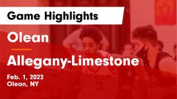 Olean  vs Allegany-Limestone  Game Highlights - Feb. 1, 2022