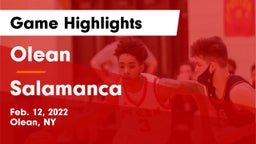 Olean  vs Salamanca  Game Highlights - Feb. 12, 2022