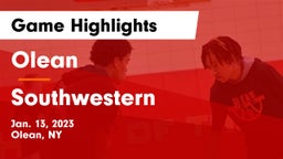 Olean  vs Southwestern  Game Highlights - Jan. 13, 2023