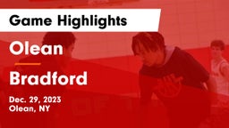 Olean  vs Bradford  Game Highlights - Dec. 29, 2023